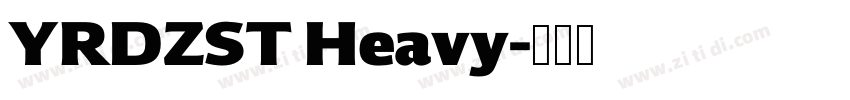 YRDZST Heavy字体转换